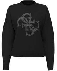 Guess - Evelyn Triangle Logo Sweatshirt - Lyst