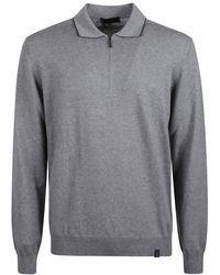 Fay - V-Neck Knitwear - Lyst