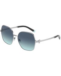 Tiffany & Co. - Schwarze sonnenbrille modell 3085b - Lyst