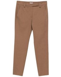 Brunello Cucinelli - Stretch Cotton Cover Slim Fit Broek - Lyst