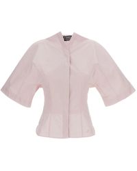 Jacquemus - Overhemden ,Roze ,Katoen Moisson Shirt - Lyst