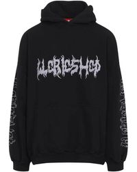 032c - Schwarzer sweatshirt moderner schnitt freizeitkleidung - Lyst