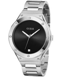 Guess - Armbanduhr scope silber 44 mm gw0427g1 - Lyst