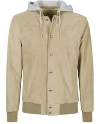 Eleventy - Leather Jackets - Lyst