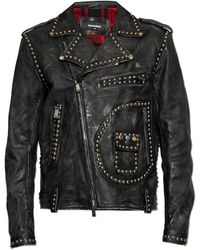 DSquared² - Leather Jackets - Lyst