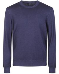 Fay - Wollpullover Mit Gesticktem Logo - Lyst