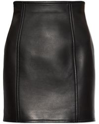 Balmain - Leather Skirts - Lyst