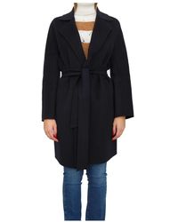 Max Mara - Jassen ,Blauw ,Wol Ajaccio Robe Coat - Lyst