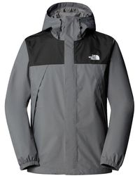 The North Face - Jassen ,Grijs ,Polyester Antora Jacket - Lyst