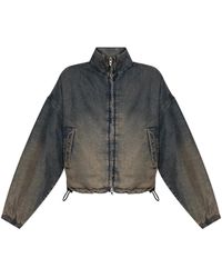 DIESEL - Jassen ,Blauw ,Denim Denim Jack De-Flower-S - Lyst