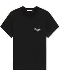 Givenchy - Tops ,Zwart ,Katoen T-Shirt Van Katoen Met Stamp-Print - Lyst