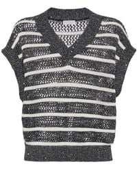 Brunello Cucinelli - V-Neck Knitwear - Lyst