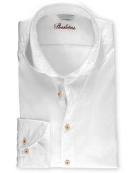 Stenströms - Overhemden ,Wit ,Katoen Fitted Body Sport Overhemd - Lyst