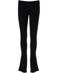Barrow - Leggings Acampanados De Viscosa Con Textura De Canalé, Mujer, Talla - Lyst