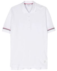 Thom Browne - Tops ,Wit ,Katoen Rwb Polo Shirt - Lyst
