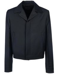Prada - Jassen ,Zwart ,Wol Kid Mohair Jas - Lyst