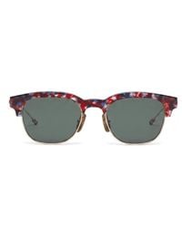Thom Browne - Accessoires ,Bruin ,Ovale Zonnebril - Lyst