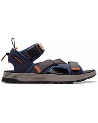 Clarks - Schoenen ,Blauw ,Blauwe Trek Tide Herensandaal - Lyst