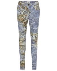 One Teaspoon - Jeans skinny con stampa leopardata - Lyst