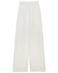MSGM - Wide Trousers - Lyst