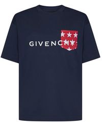Givenchy - Blaue t-shirts & polos für männer - Lyst