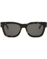 Fendi - Accessoires ,Bruin ,Vierkante Acetaat Zonnebril - Lyst