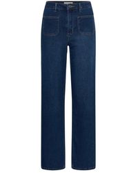 Kaffe - Straight Jeans - Lyst