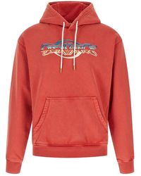 CASABLANCA - Chrome Gauze Double-Effect Katoenen Hoodie - Lyst