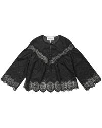 Munthe - Overhemden ,Zwart ,Polyester Valiance Blouse - Lyst