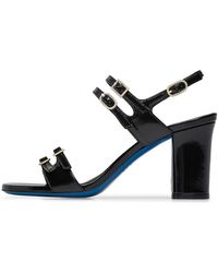 Loriblu - Schoenen ,Zwart ,Leer Muiltjes Van Zwart Glanzend Leer Met Bandjes - Lyst