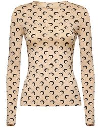Marine Serre - Long Sleeve Sweater - Lyst