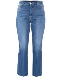 Kocca - Gerade jeans mit falten vorne - Lyst