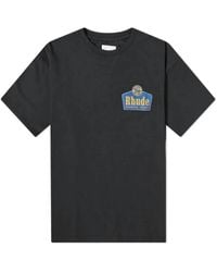 Rhude - Tops ,Zwart ,Katoen Grand Cru Tee - Lyst