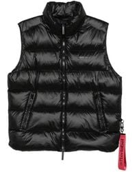 AFTER LABEL - Jassen ,Zwart ,Nylon Kirovsk Gewatteerd Gilet - Lyst
