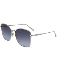 Longchamp - Stilvolle sonnenbrille mit metallrahmen - Lyst
