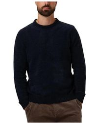 Anerkjendt - Truien & Vesten ,Blauw ,Polyester Blauwe Chenille Gebreide Trui Voor Mannen - Lyst