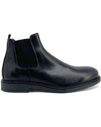 DUCA DI MORRONE - Italienische Lederstiefeletten Mit Gummisohle - Lyst