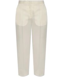Jil Sander - Broeken ,Geel ,Wol Wollen Broek - Lyst
