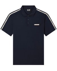 EA7 - Tops ,Blauw ,Polo Shirts - Lyst