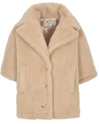 Max Mara - Jackets > faux fur & shearling jackets - Lyst