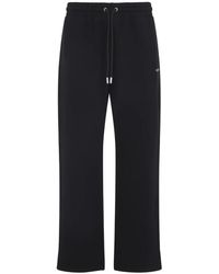 Off-White c/o Virgil Abloh - Zwarte Katoenen Broek Voor Mannen - Lyst