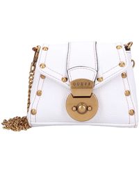 Guess - Tassen ,Wit ,Leer Mini Crossbody Tasje Van Imitatieleer Met Studs - Lyst