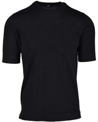 Alpha Studio - Tops ,Zwart ,Wol Merino Wol Gebreide Trui - Lyst
