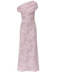 Self-Portrait - Rs26-002M-P Lace Midi Dress - Lyst