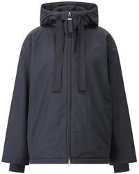 G Lab - Doorschijnende Oversized Jas Met Capuchon - Lyst