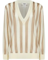 Fendi - V-Neck Knitwear - Lyst