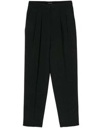 Giorgio Armani - Broeken ,Zwart ,Zwarte Zijden Glitter Broek - Lyst