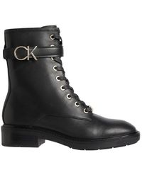 Calvin Klein - Boots RUBBER SOLE COMBAT BOOTS - Lyst