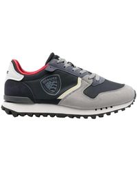 Blauer - Navy/rosso sneakers stile casual uomo - Lyst