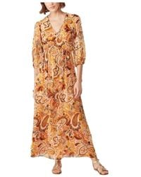 Naf Naf - Kleedjes ,Oranje ,Polyester Ksahara -Jurk - Lyst